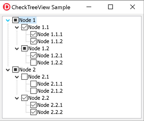CheckTreeViewSample