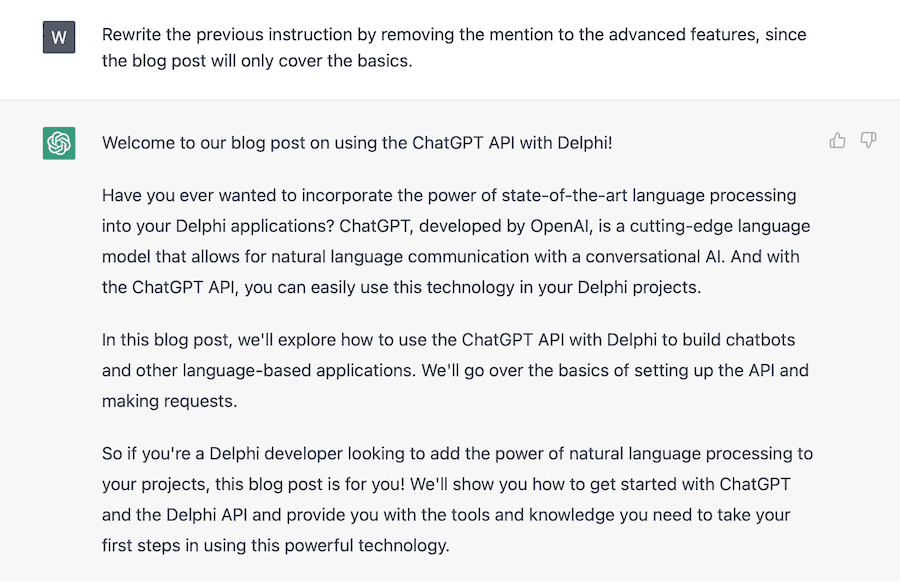 OpenAI Chat Step 3